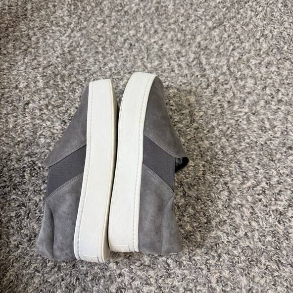 VINCE Warren Slip-On Platform Shoes Sneakers Womens 8.5 M Slip On Gray Suede - Picture 4 of 6